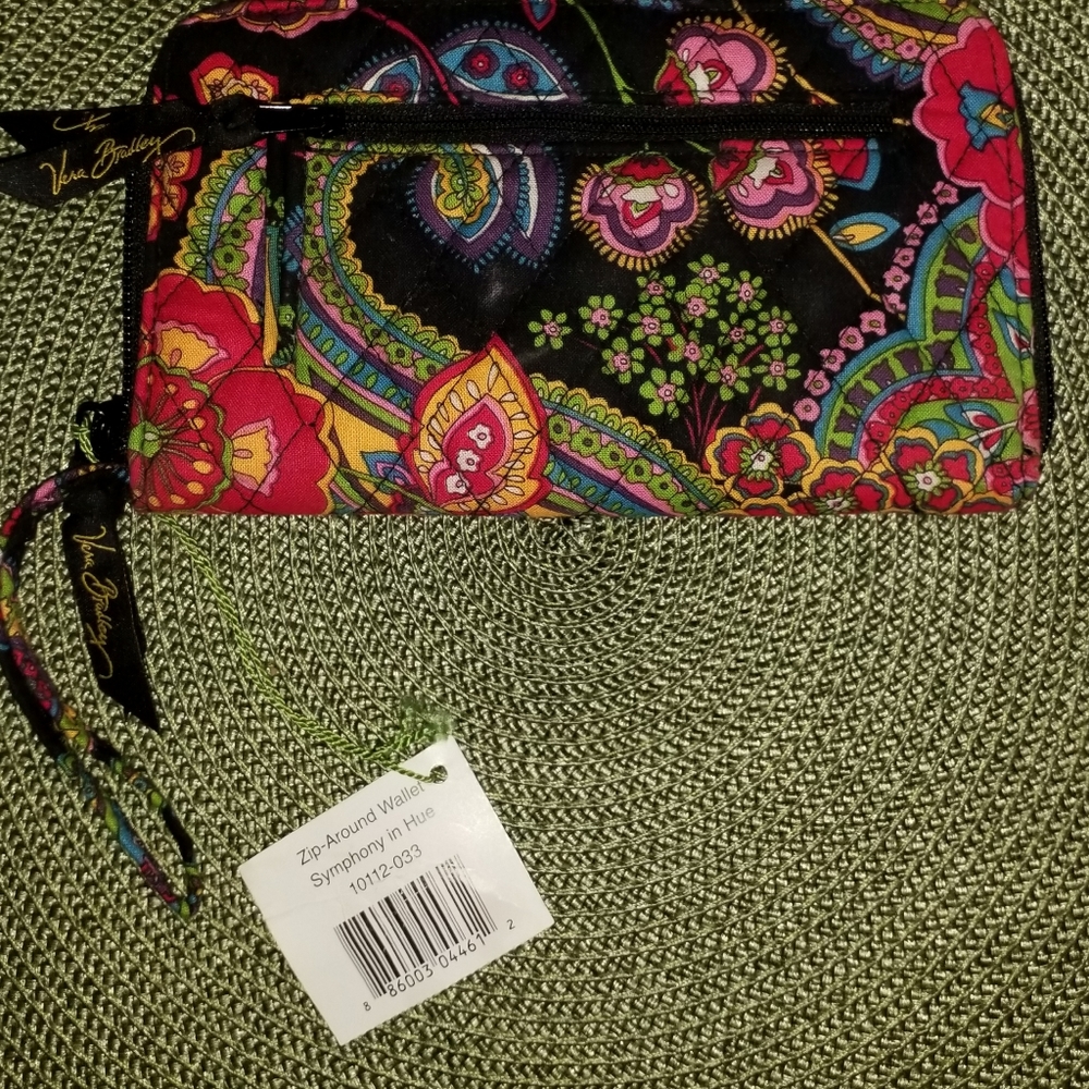 Vera Bradley "Zip Around" Wallet Symphony in Hue W